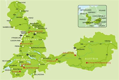 Fra vejkort, regionale, lander eller bykort. Camping i Tyskland kort - Kort over Tyskland, camping ...
