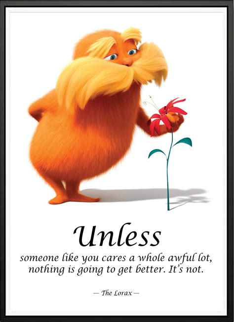 The Lorax Movie Print With Quote Etsy
