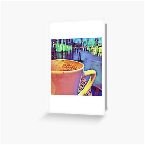 Early Morning Coffee Greeting Card By ArtfulHideaway Redbubble