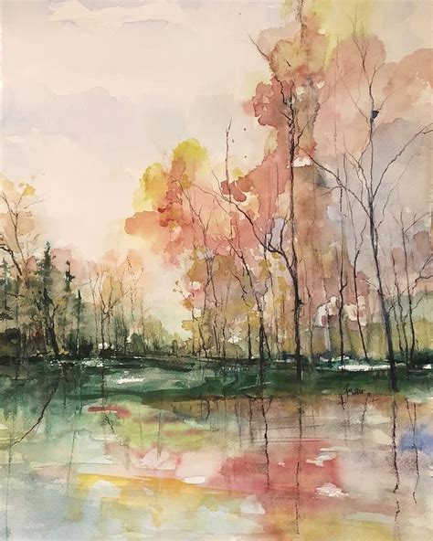 Autumn Painting Autumnal Equinox By Robin Miller Bookhout Watercolor