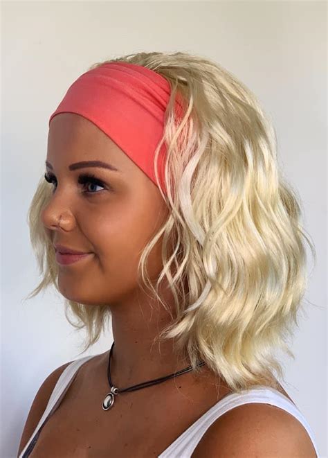 swedish blonde beach wave gym wig