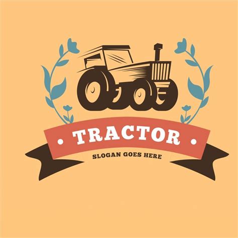 Premium Vector Farm Tractor Logo Design Template