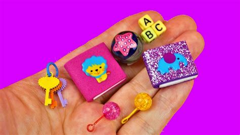 Diy Miniature Baby Stuff 👶 How To Make Miniature Things Youtube
