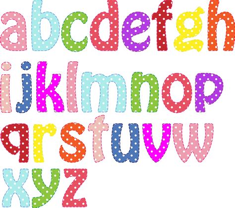 Colorful Alphabet Lowercase Lettering Alphabet Alphabet Stickers