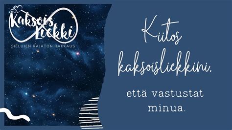 Kiitos kaksoisliekkini että minua vastustat Miksi liekki triggeröi