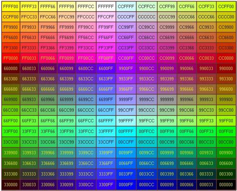 Web Color Code Web Colors Color Coding Color