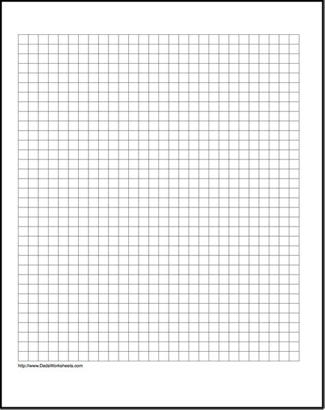 Numbered Graph Paper Template
