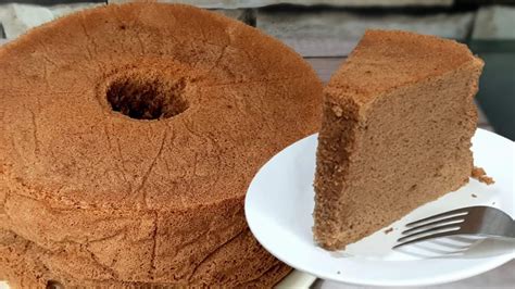 SOFT AND MOIST MOCHA CHIFFON CAKE Easy Chiffon Cake Recipe YouTube