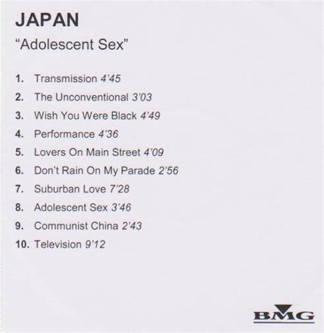 japan adolescent sex 2004 cdr discogs
