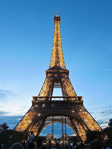 Eiffel Tower At Sunset Paris Paris Fransa Paris Fransa