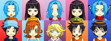 Crossover Anime Faces By Sango1994 On Deviantart