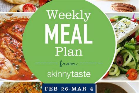 Skinnytaste Meal Plan February 26 March 4 Skinnytaste Meal