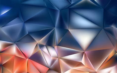 Download Wallpapers Triangles Polygons 4k Geometric Shapes Geometry