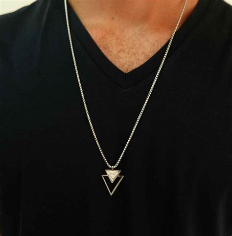 Mens Gold Necklace Mens Stainless Steel Necklace Etsy In 2020