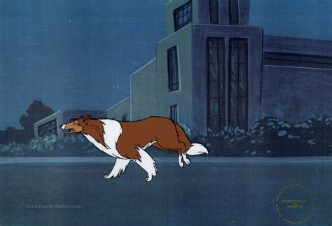 Original Production Cel Of Lassie From Lassie S Rescue Rangers