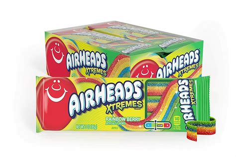 Airheads Xtremes Belts Rainbow Berry 2oz Sweet Street Candy And