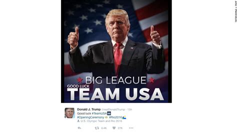 Donald Trump Wishes Olympians Luck Big League CNNPolitics