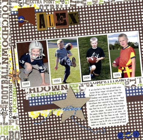 Scrappin Sports And More Sports Scrapbooking Sports Football