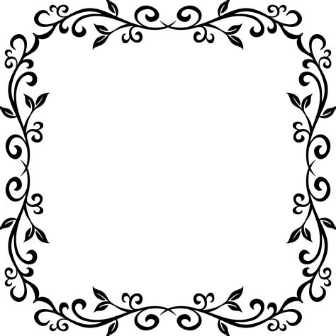 Square Clipart Floral Square Floral Transparent Free For Download On