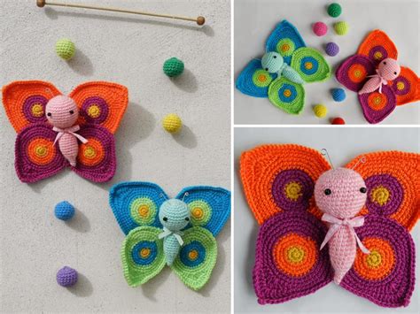 Amigurumi Butterflies Free Crochet Pattern