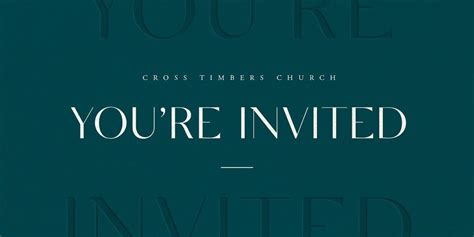 Youre Invited To Pray Cross Timbers Church