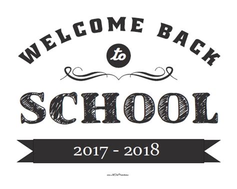 Welcome Back To School Sign
