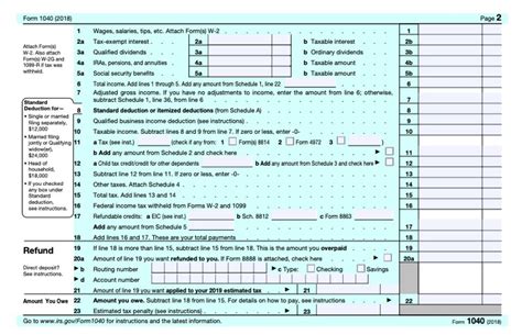 Department of the treasury—internal revenue service. IRS Releases New Not-Quite-Postcard-Sized Form 1040 For ...