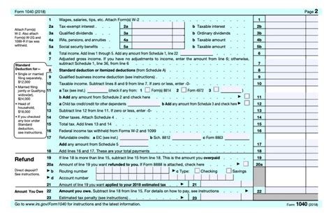 The form contains sections that require taxpayers to disclose their taxable income for the year to determine whether additional taxes are owed or whether the filer will. IRS Releases New Not-Quite-Postcard-Sized Form 1040 For ...