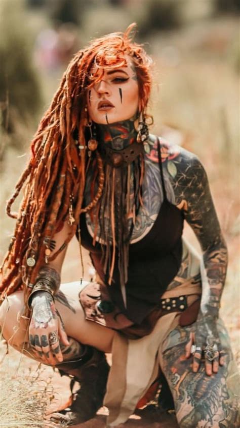 Pin By Diana Amis On Morgin Riley Model Dreads Women Girl Tattoos