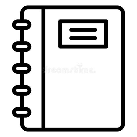 Diary Memo Book Vector Icon Which Can Easily Modify Stock Illustration