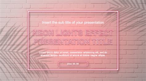 25 Free Neon Powerpoint Templates With Great Ppt Color Effects 2020