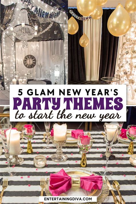 5 Glam New Year’s Eve Party Themes