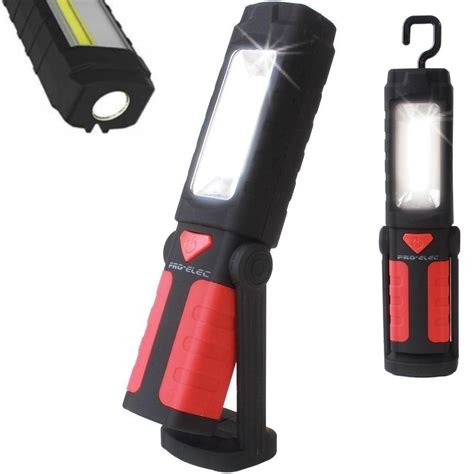 Pro Elec Portable Led Work Light Pivot Cob Magnetic Flashlight With