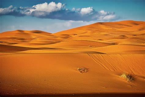 Sand Dunes And Puffy Clouds Morocco Photograph By Stuart Litoff Pixels