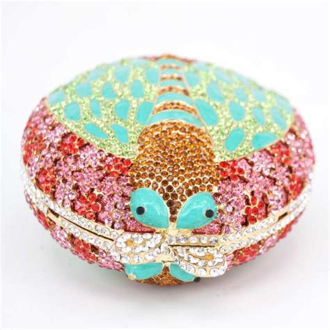 Summer Cicada Crystal Bridal Clutch Evening Bag For Mother Of The Bride