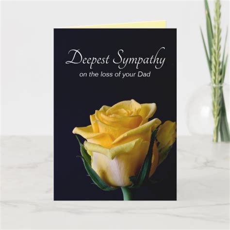 Deepest Sympathy Loss Of Your Dad Father Card Uk