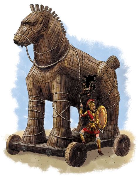 Er ist verheiratet mit hekabe. Trojanisches Pferd (trojan horse) | Pferd, Trojanischer ...