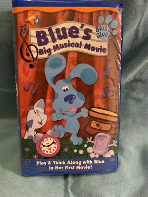 BLUES CLUES BLUES Big Musical Movie VHS Nick Jr Clamshell Case Blue PicClick