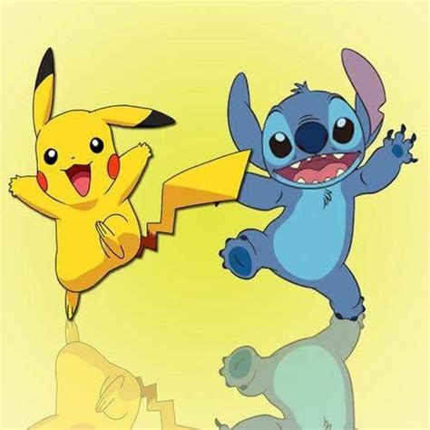 Pikachu And Stitch ♡ I Give Good Credit To Whoever Made This Funny