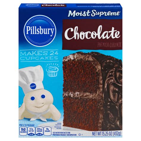 Save On Pillsbury Moist Supreme Chocolate Cake Mix Makes 24 Cupcakes