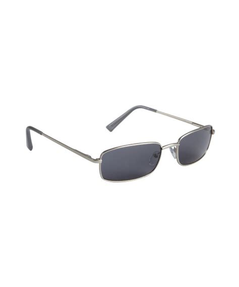 Lyst Cole Haan Silver Metal Small Rectangular Sunglasses In Metallic For Men