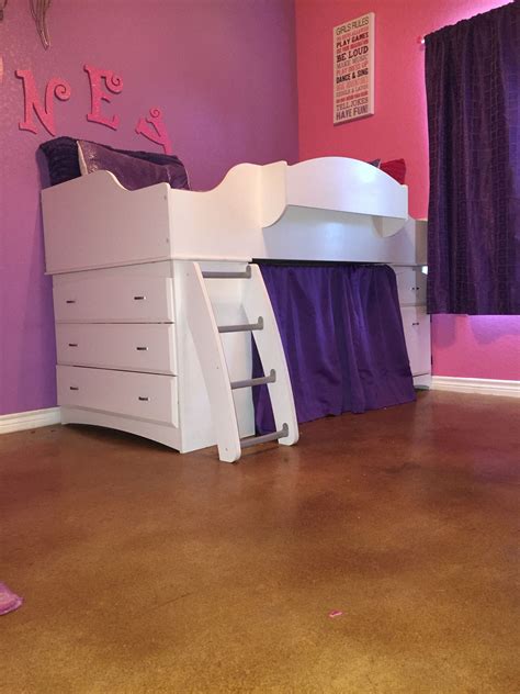 Double drawer storage offers an ideal place for packing extra bed linen, blankets and doonas for your sleepover guests. Used a curtain rod and curtains to make a hide away play ...