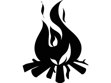 Tent camper camp campfire fire 126 free vector graphics of camping. Campfire Silhouette Vector at Vectorified.com | Collection ...