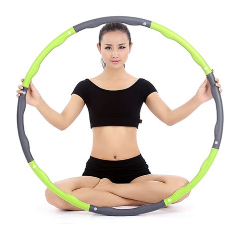 1kg Collapsible Weighted Hula Hoop Exercise Abs Padded Hoops Fitness