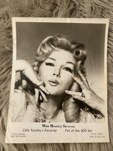Vintage Sexy Monica Stevens Burlesque Dancer Stripper Advertising 8x10