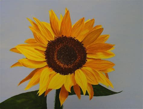 Sunflower painting set close up partial sunflowers on blue | etsy. 😎 The painter of sunflowers. Sunflower Wall Art & Canvas ...