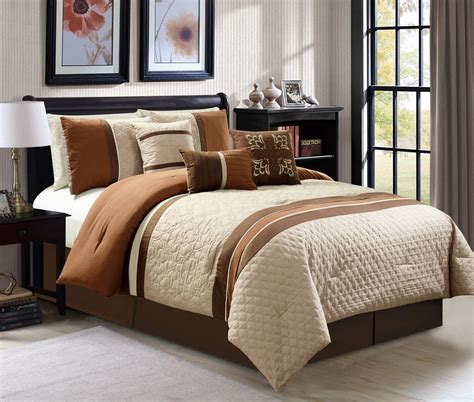 pc cal king size quartrefoil quilted coffee taupe