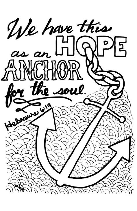 Sit back, relax and enjoy 50 designs with inspirational words of hope. "Hope Anchors the Soul" by Melissa Smith | Redbubble ...