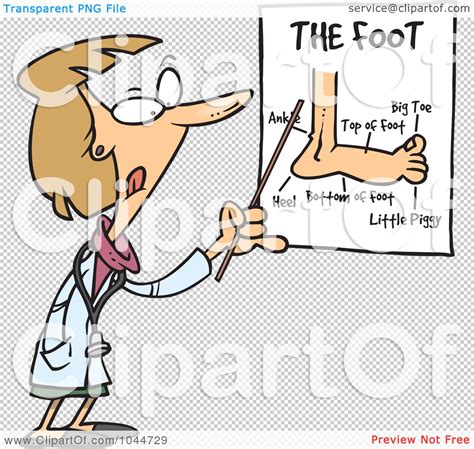 Royalty Free Rf Clip Art Illustration Of A Cartoon Female Foot Doctor
