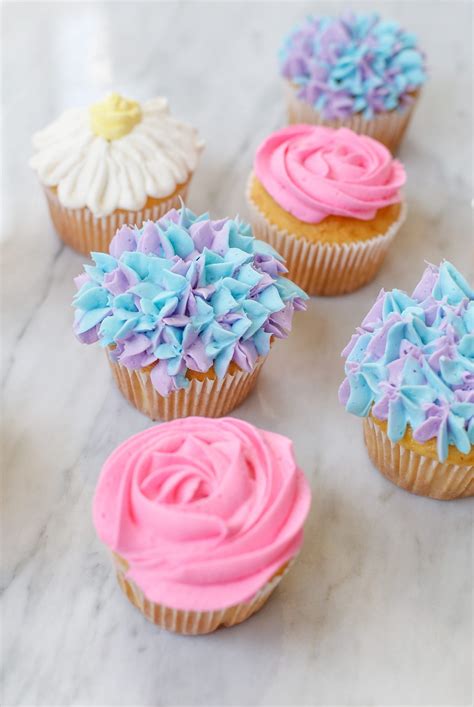 How To Make Easy Floral Cupcakes Step By Step Video